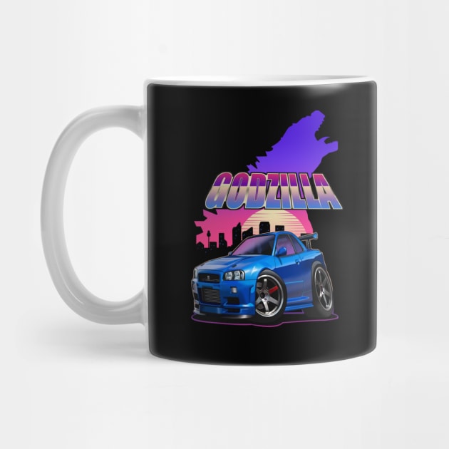 Nissan Skyline R34 Godzilla Design by Aiqkids Design